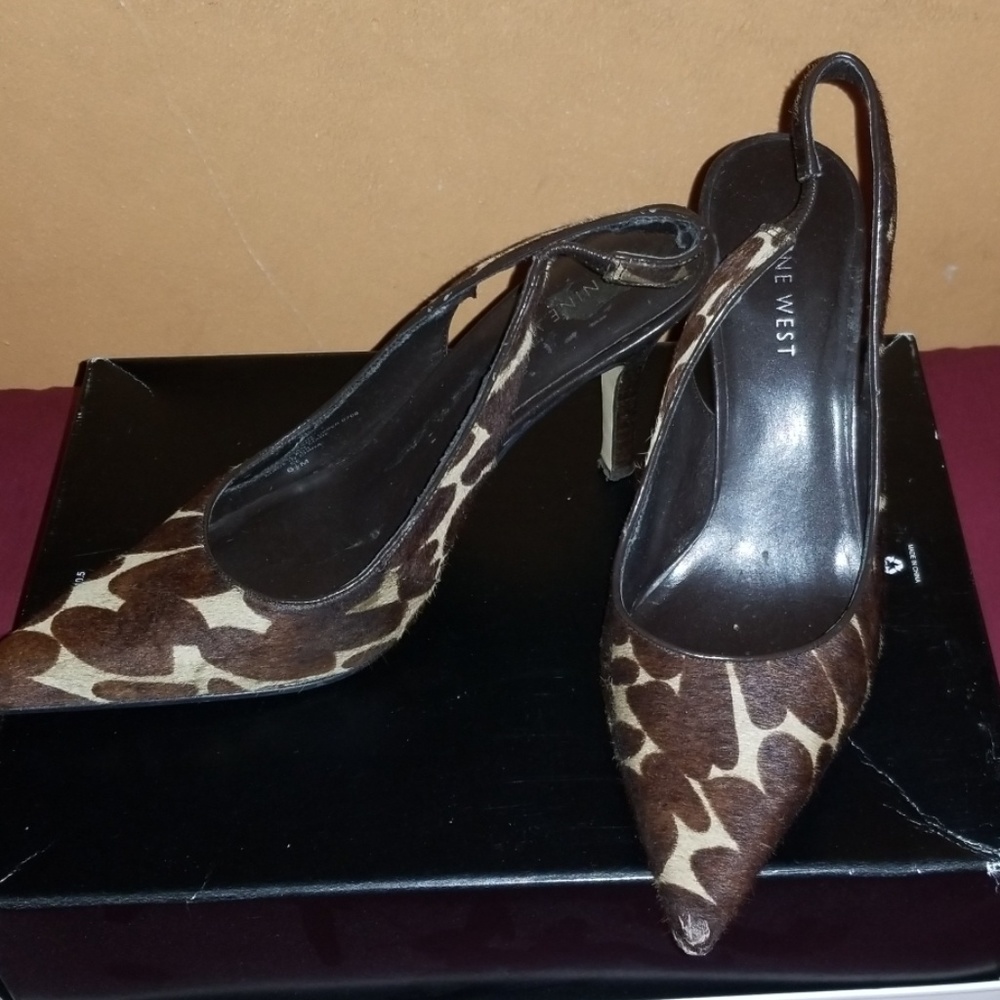 Nine West slingback heels